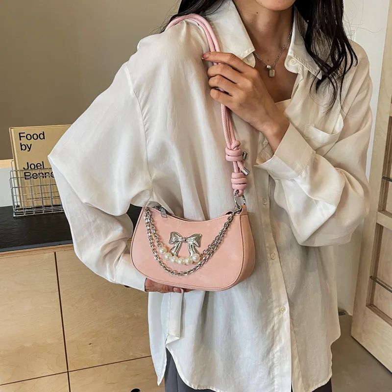 Cool PU Crossbody Bag, Shoulder Bag, Handbag Women's White/Black/Silver/Pink-2