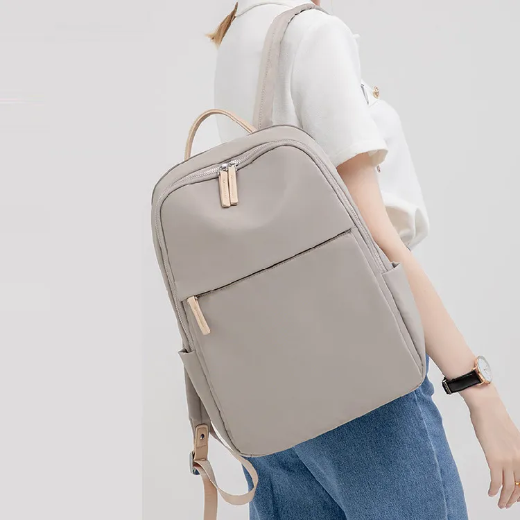 ALLDeaR Oxford Backpack Women's Apricot & Brown/Apricot Gray/Dark Gray/Classic Black-3