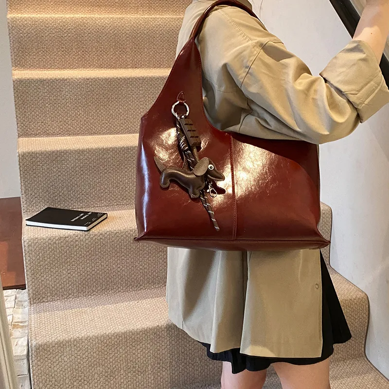 Cool PU Tote Bag, Shopping Bag, Shoulder Bag Regular Women's Multicolor-7