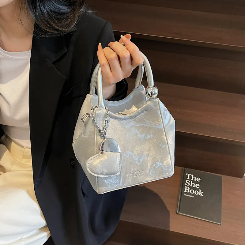 Cool PU Handbag Women's Ecru/Pink/Black/Silver-13