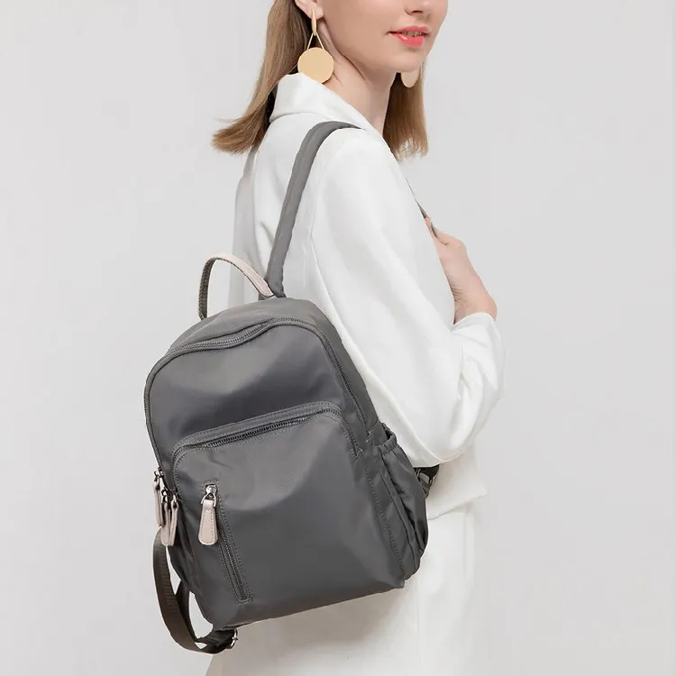 ALLDeaR Oxford Backpack Regular Women's Apricot & Brown/Apricot Gray/Dark Gray/Versatile Black-7
