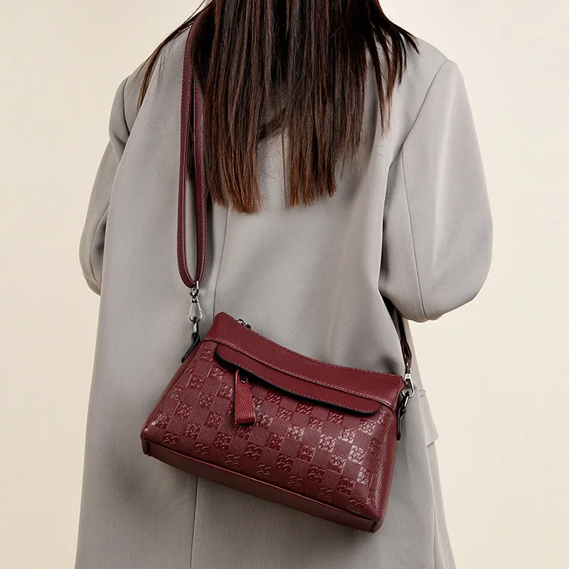 Cool PU Crossbody Bag, Shoulder Bag Women's Black-1