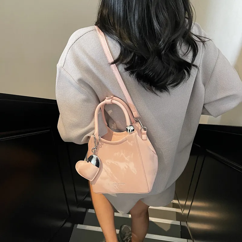 Cool PU Handbag Women's Ecru/Pink/Black/Silver-6