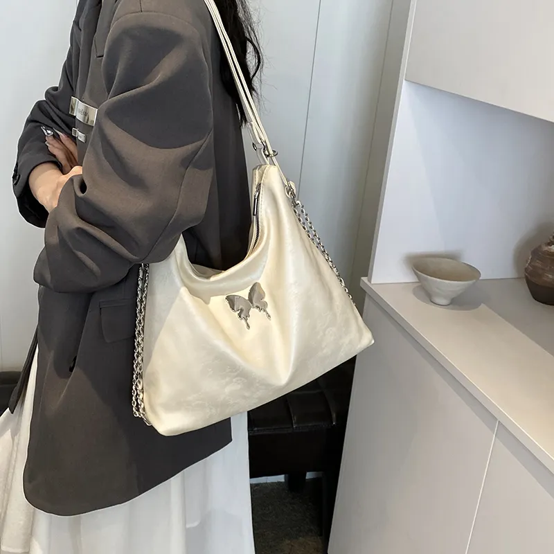 Cool PU Shoulder Bag Crossbody Bag Backpack Women's Black/Pink/Silver/Ecru-14