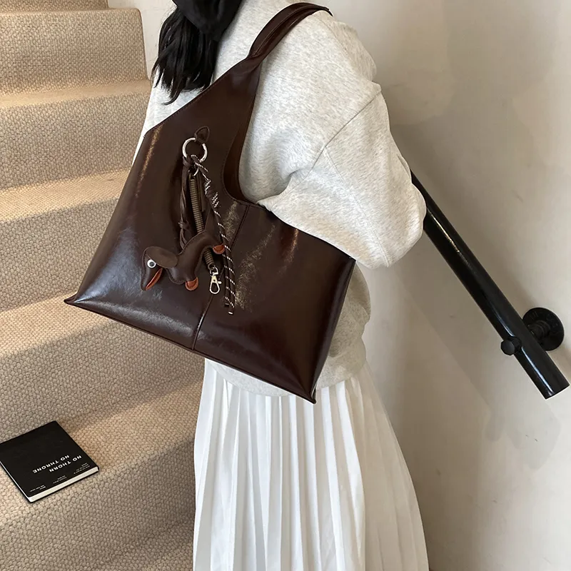 Cool PU Tote Bag, Shopping Bag, Shoulder Bag Regular Women's Multicolor-10