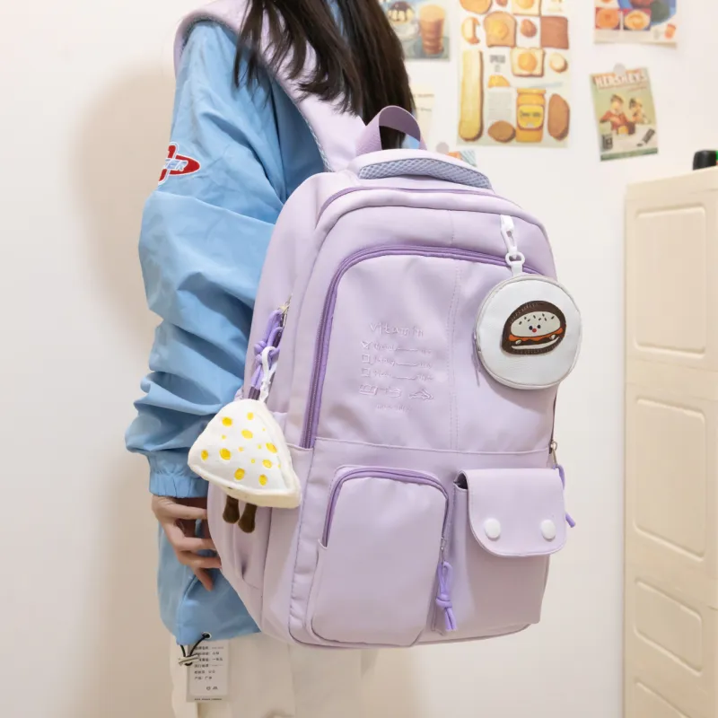 Cool Nylon Backpack Unisex Multicolor-1