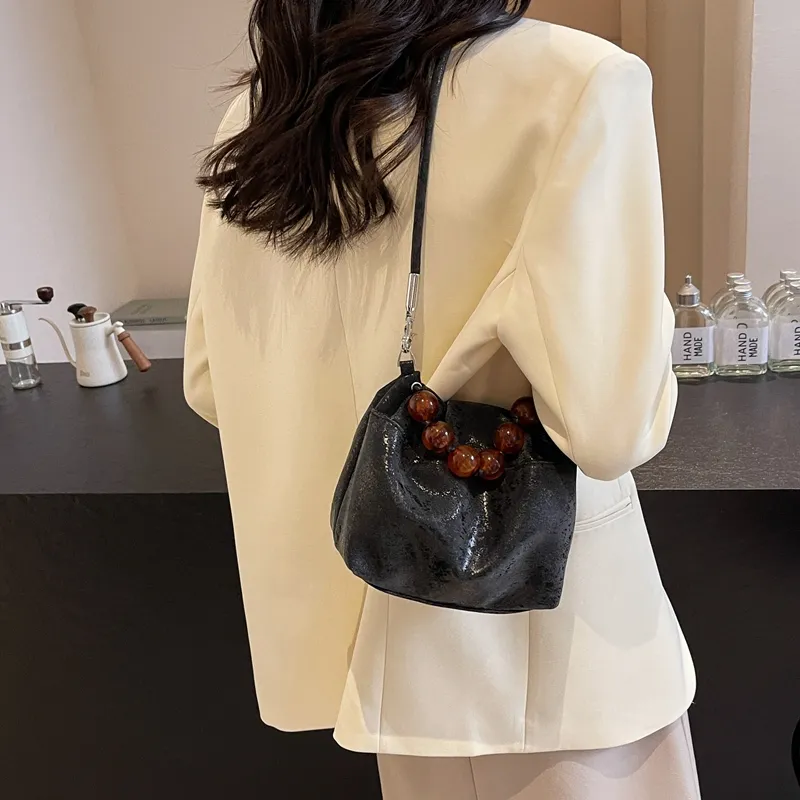Cool PU Crossbody Bag Shoulder Bag Regular Women's Ecru/Silver/Pink/Green/Black/Blue-19