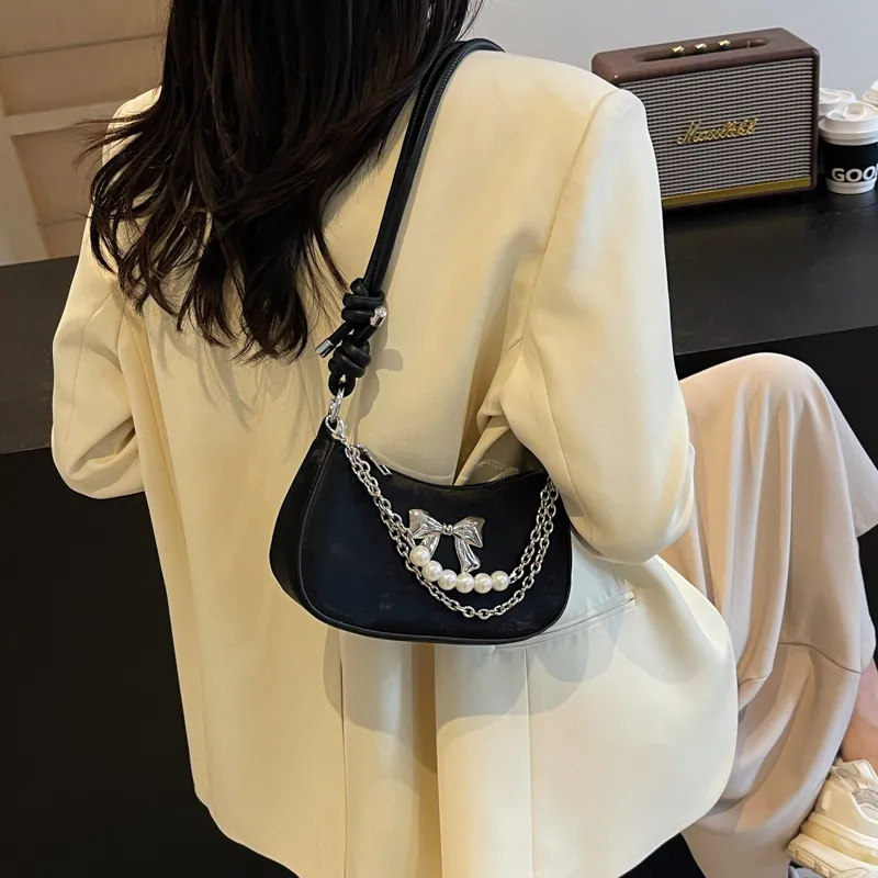 Cool PU Crossbody Bag, Shoulder Bag, Handbag Women's White/Black/Silver/Pink-3