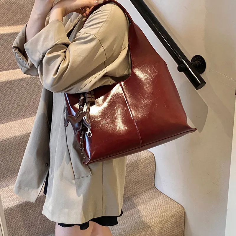 Cool PU Tote Bag, Shopping Bag, Shoulder Bag Regular Women's Multicolor-8