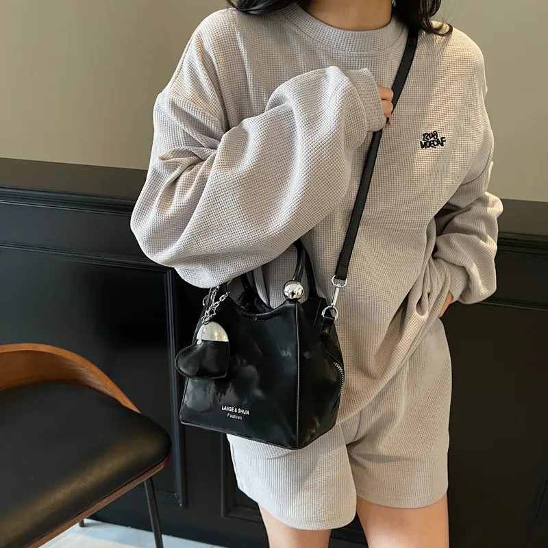 Cool PU Handbag Women's Ecru/Pink/Black/Silver-11