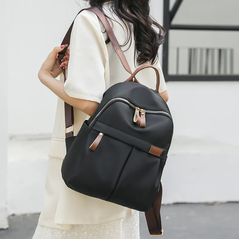 Cool Nylon Backpack Regular Women's Multicolor-6