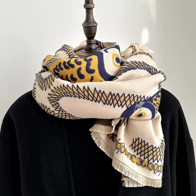 Lagur Faux Cashmere Knit Scarves Women's-1