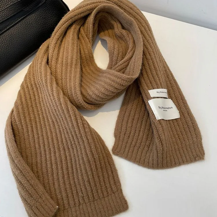 Lagur Chunky Knit Knit Scarves Women's-3