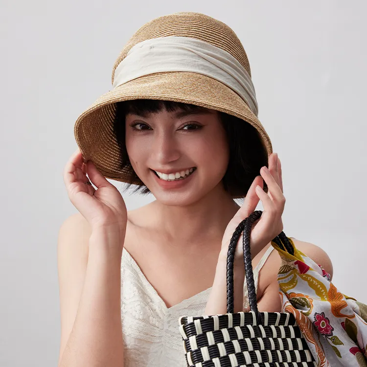 Lagur Polyester Bucket Hats Women's-2