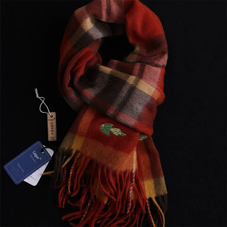 Lagur 100% Australian Wool Knit Scarves Women's-10