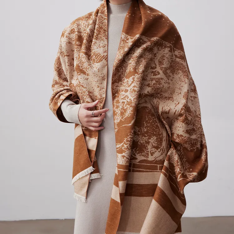 Lagur Mulberry Silk Knit Scarves Women's-2