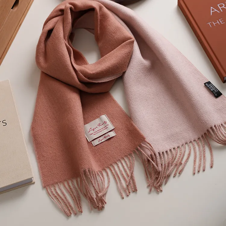 Lagur Lambswool Knit Scarves Unisex-13