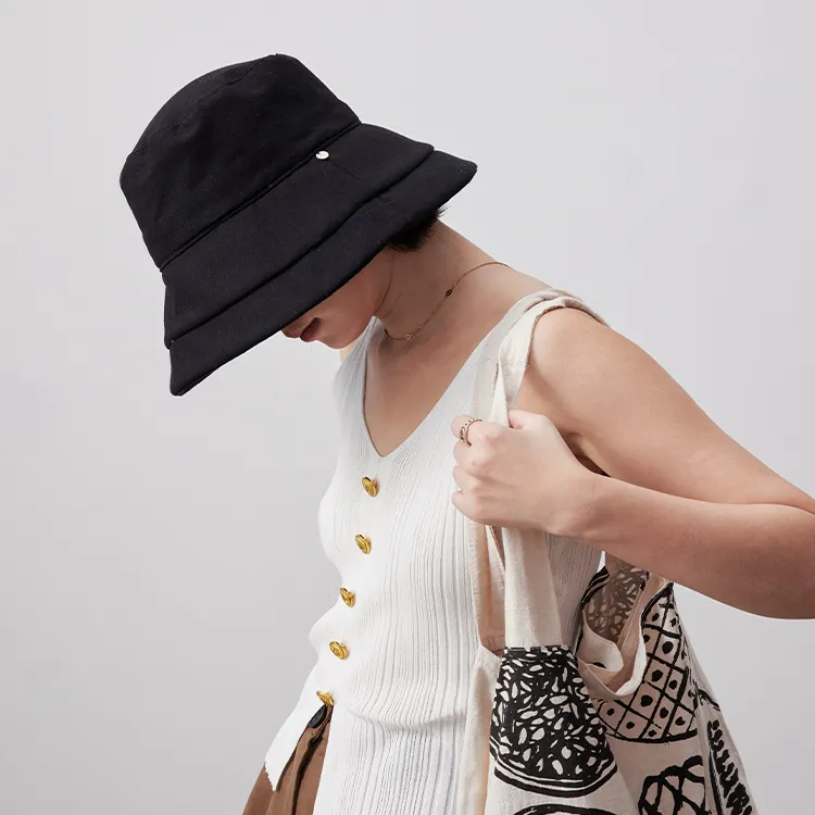 Lagur Cotton, Linen Bucket Hats Unisex-1