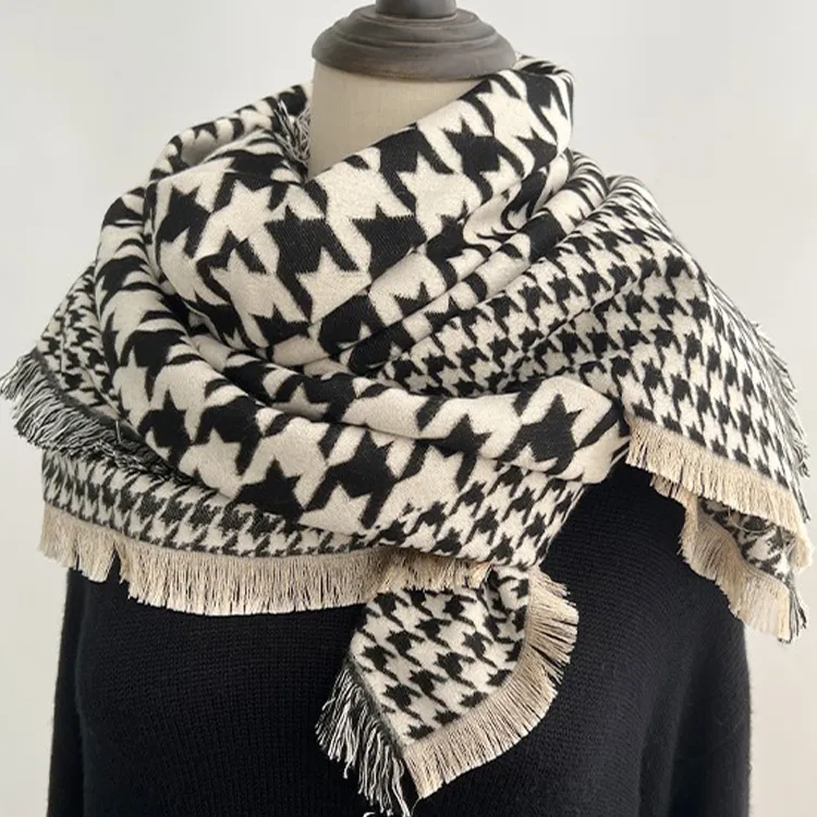 Lagur Cotton Blend Knit Scarves Women's-1