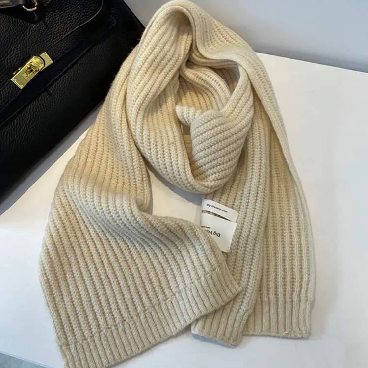 Lagur Chunky Knit Knit Scarves Women's-5