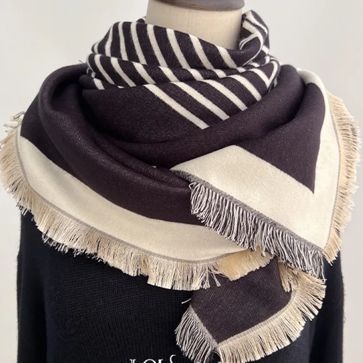 Lagur Cotton Blend Knit Scarves Women's-7