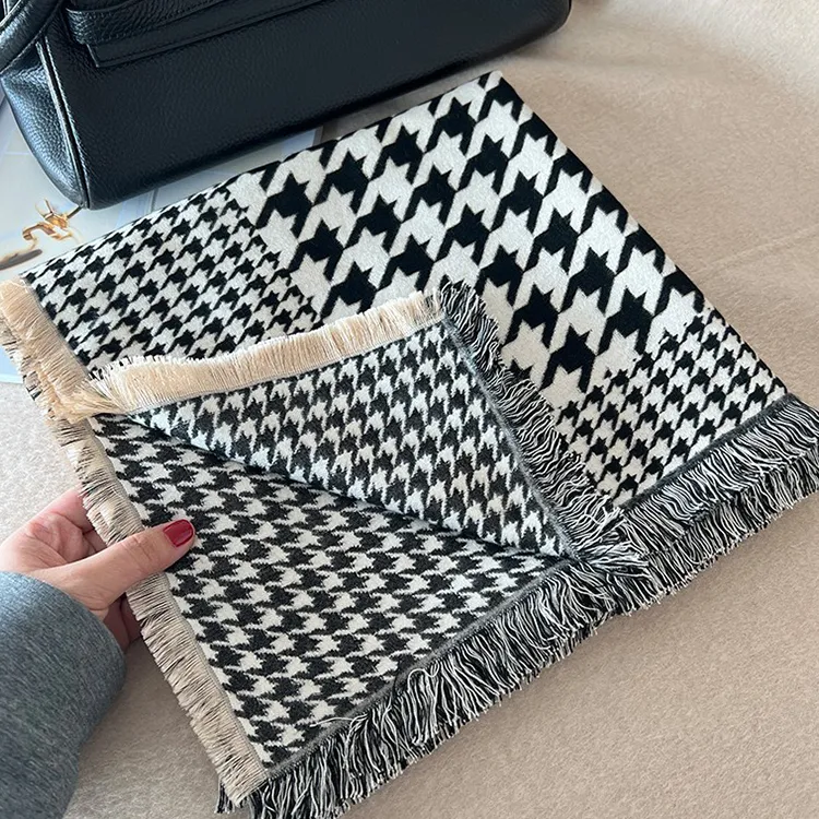 Lagur Cotton Blend Knit Scarves Women's-2