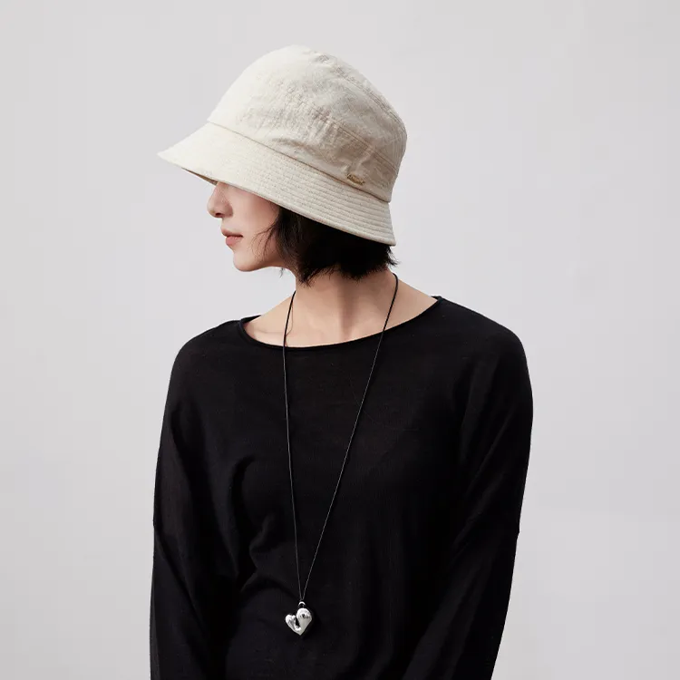 Lagur Linen Bucket Hats Women's-1