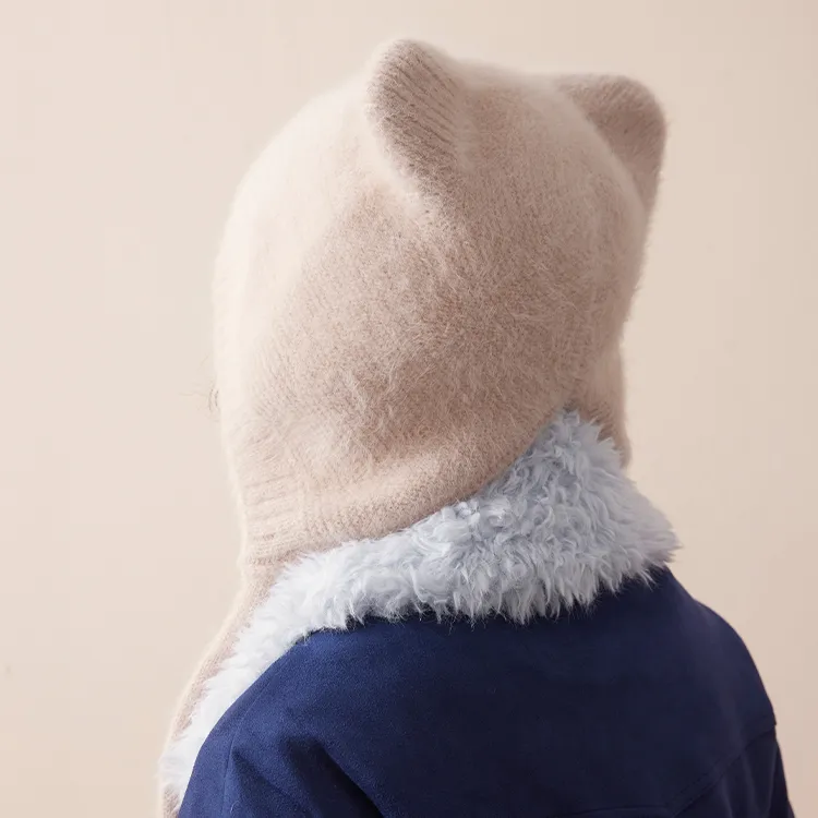 Lagur Rabbit Fur Beanies Women's-1