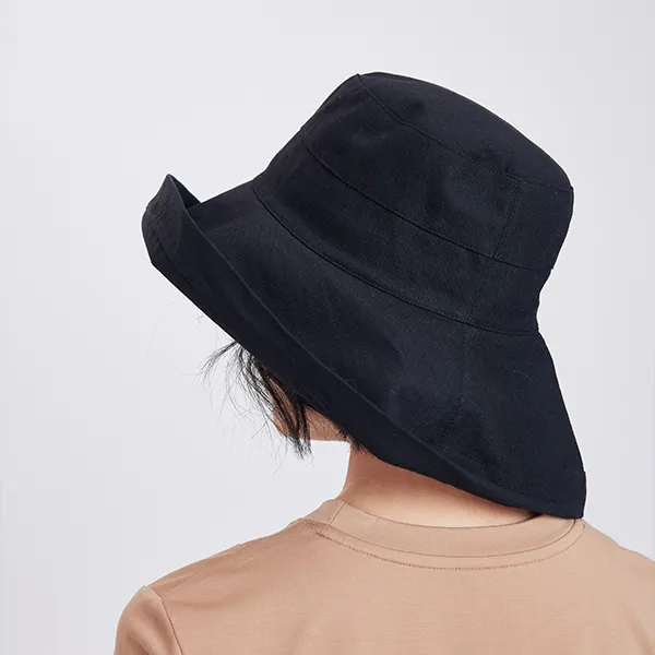 Lagur Cotton Linen Blend Bucket Hats Women's-1