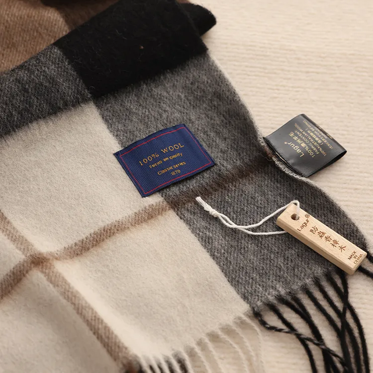 Lagur Australian Wool Knit Scarves Unisex Multicolor-1