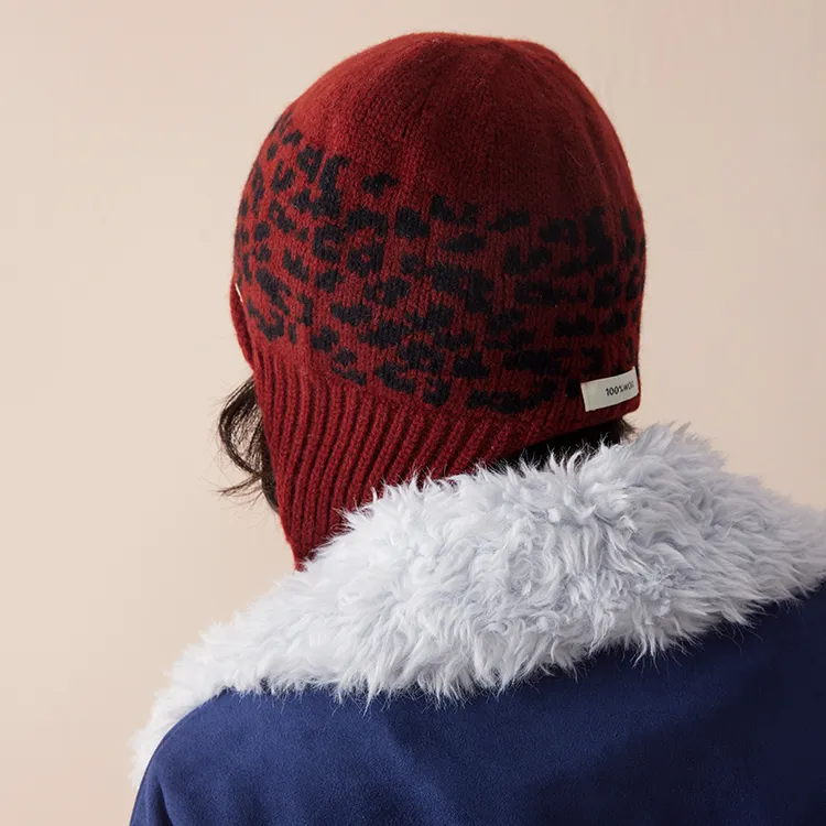 Lagur 100% Wool Beanies Women's-5