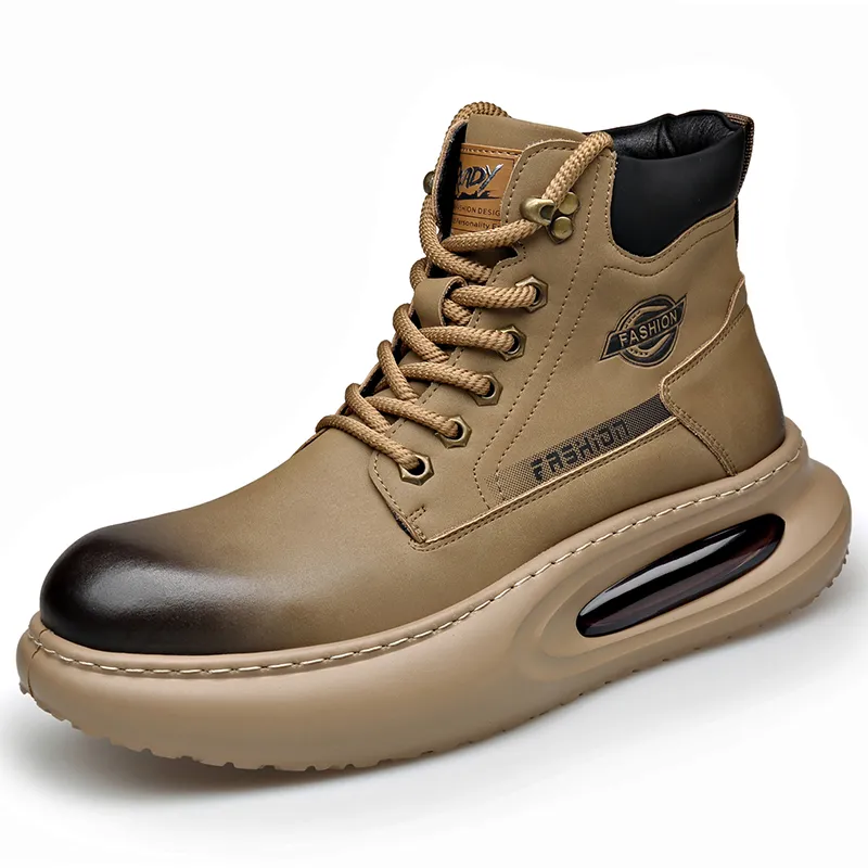 Take a break Martin Boots Men Black/Yellow/Khaki-7