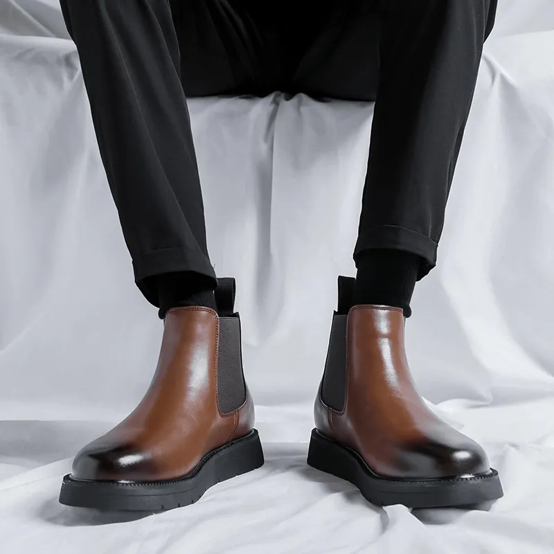 Take A Break Short Chelsea Boots 3.5cm Men's-18