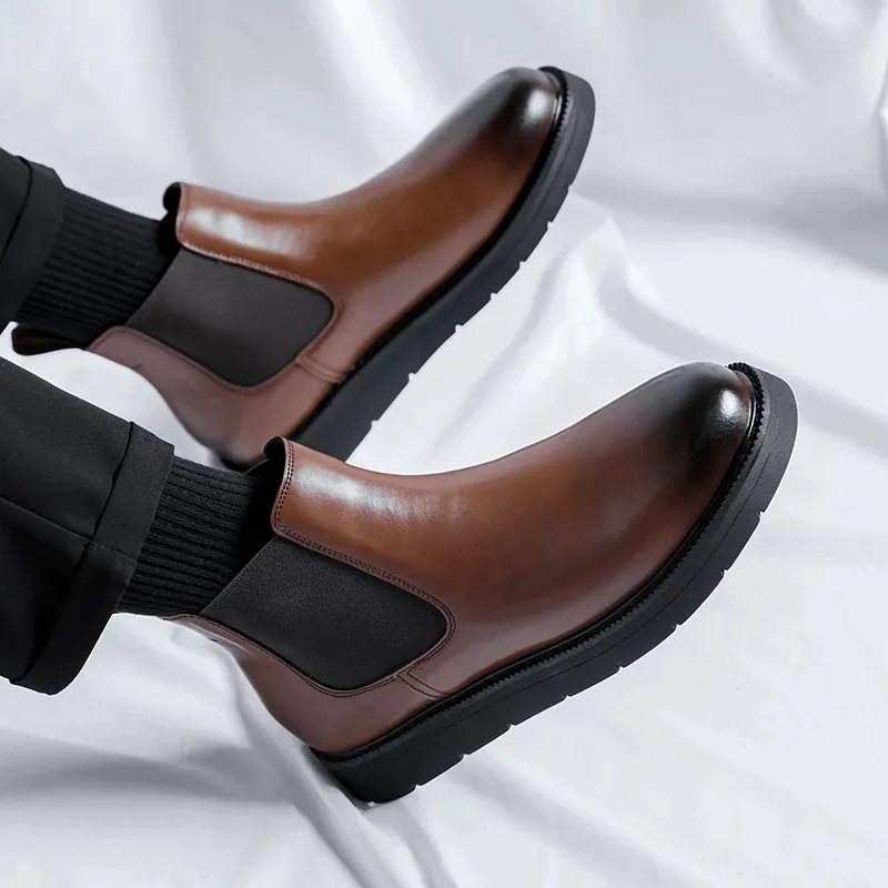 Take A Break Short Chelsea Boots 3.5cm Men's-21