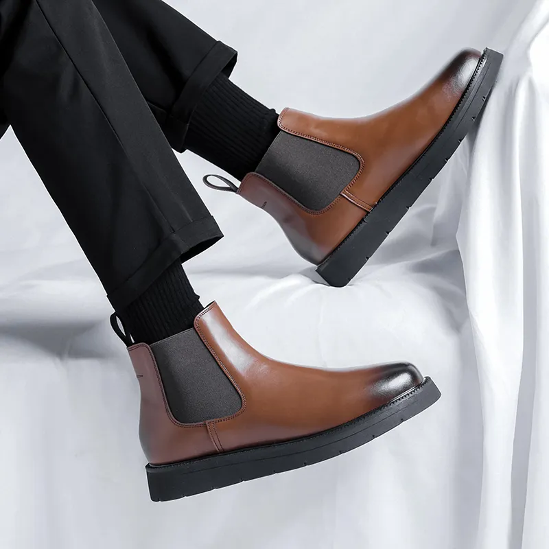 Take A Break Short Chelsea Boots 3.5cm Men's-17