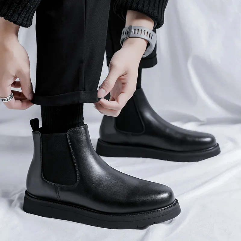 Take A Break Short Chelsea Boots 3.5cm Men's-5