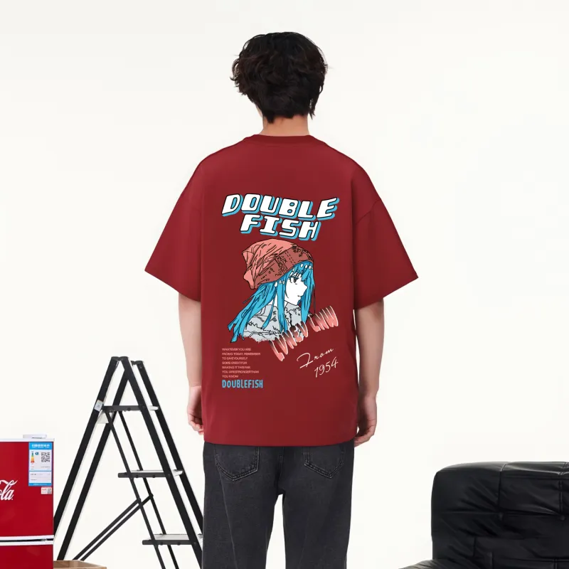 DOUBLEFISH Short Sleeved T Shirts Unisex-7