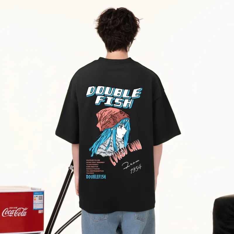 DOUBLEFISH Short Sleeved T Shirts Unisex-2