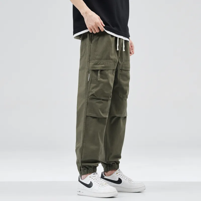 DOUBLEFISH Casual Pants For Men Unisex-11