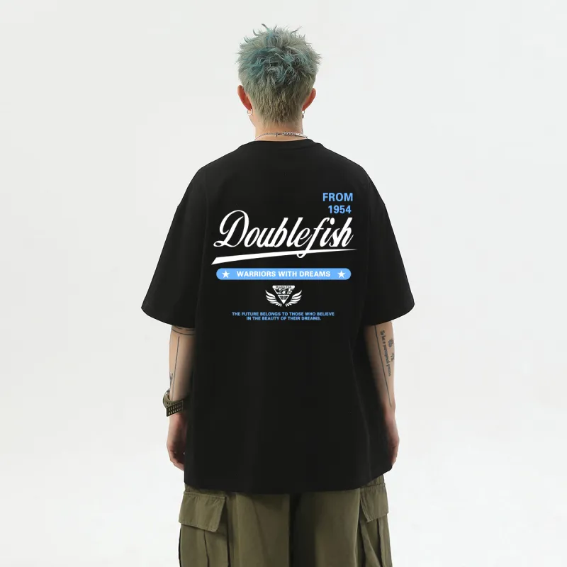 DOUBLEFISH Short Sleeved T Shirts Unisex-2