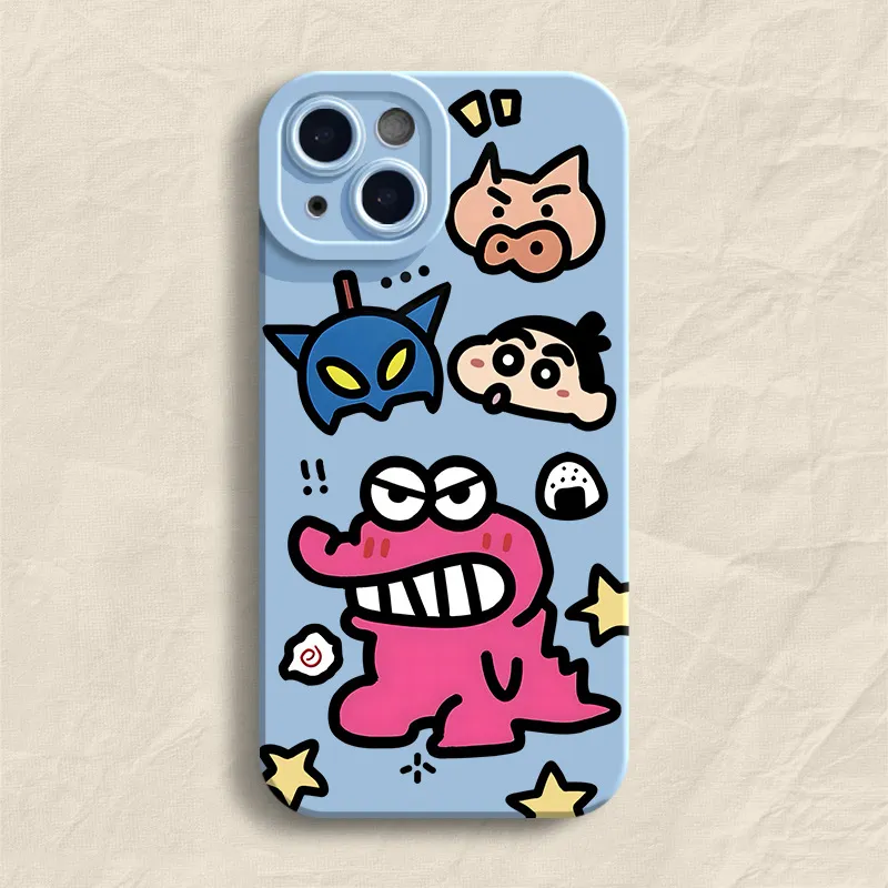 Mivana Silicone Material Crocodile Shin Chan Phone Cases Suitable For Apple XSMAX Cartoon-1