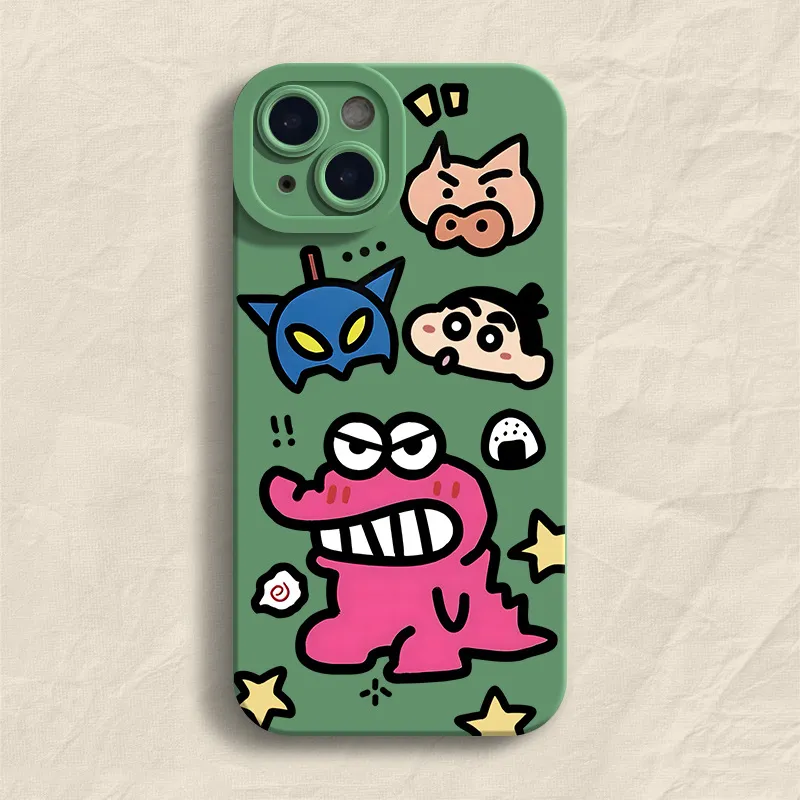 Mivana Silicone Material Crocodile Shin Chan Phone Cases Suitable For Apple XSMAX Cartoon-3