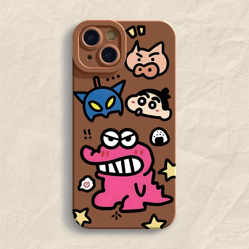 Mivana Silicone Material Crocodile Shin Chan Phone Cases Suitable For Apple XSMAX Cartoon-2