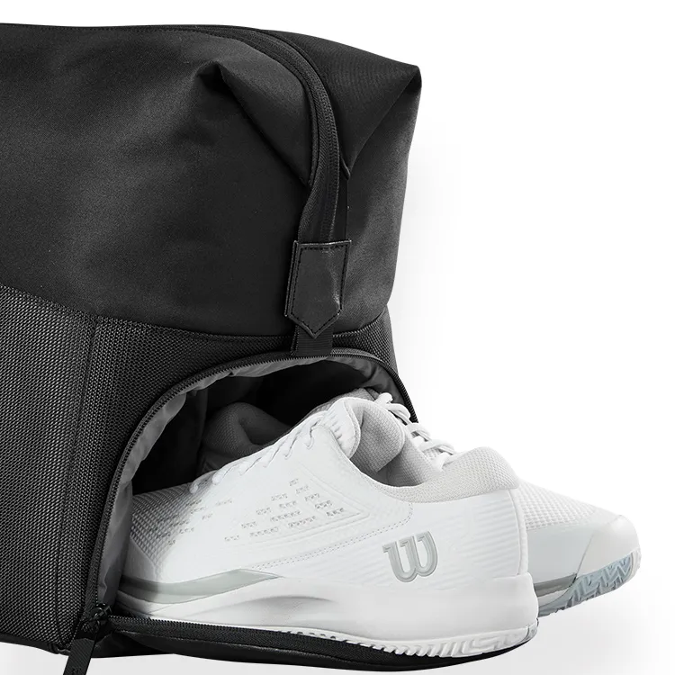 Wilson RF 01 Series Tennis Racket Bags Polyester PU Sports Scenario Unisex Holds 6 Rackets Black-2