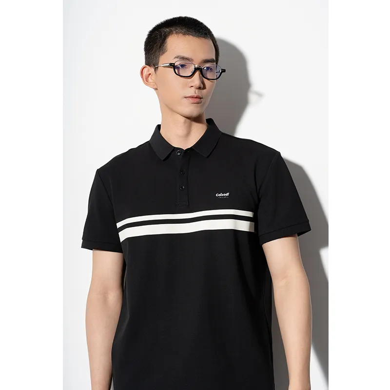 CAISEDI T Shirts Men Black-4