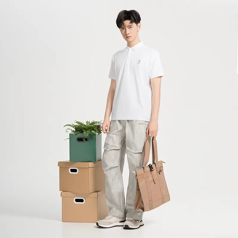 CAISEDI T Shirts Men White-3