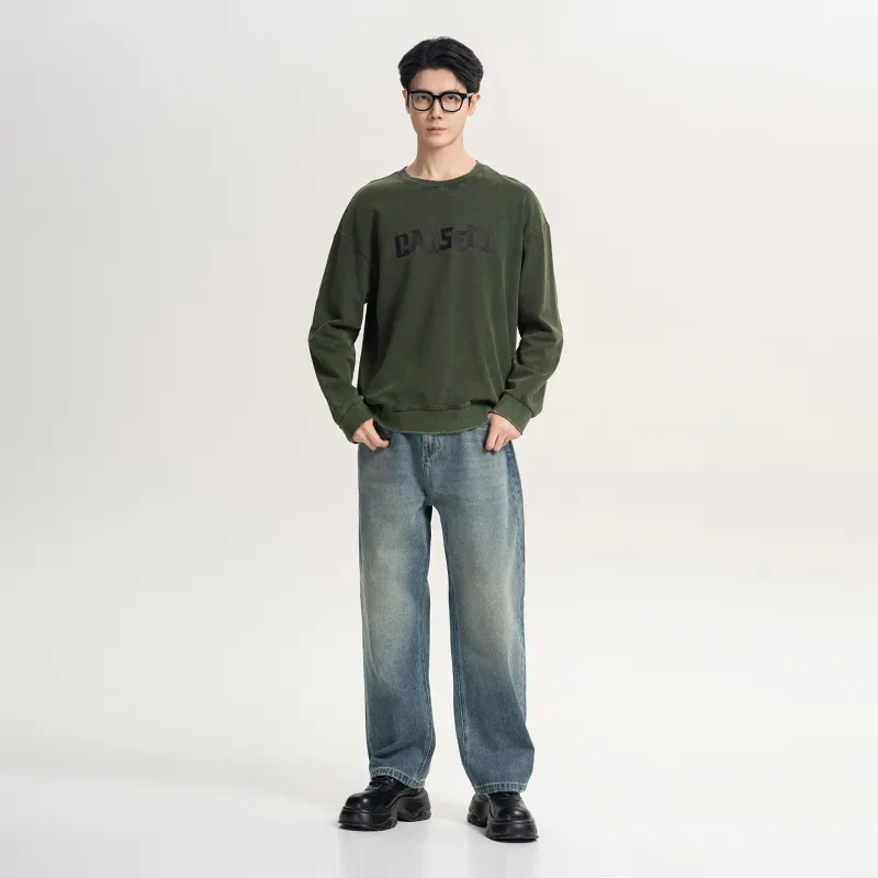 CAISEDI Sweatshirts Men Green-3
