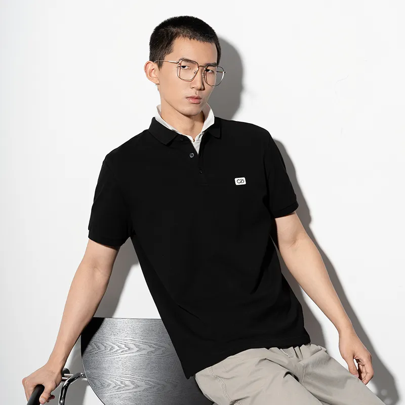 CAISEDI T Shirts Men Black-4