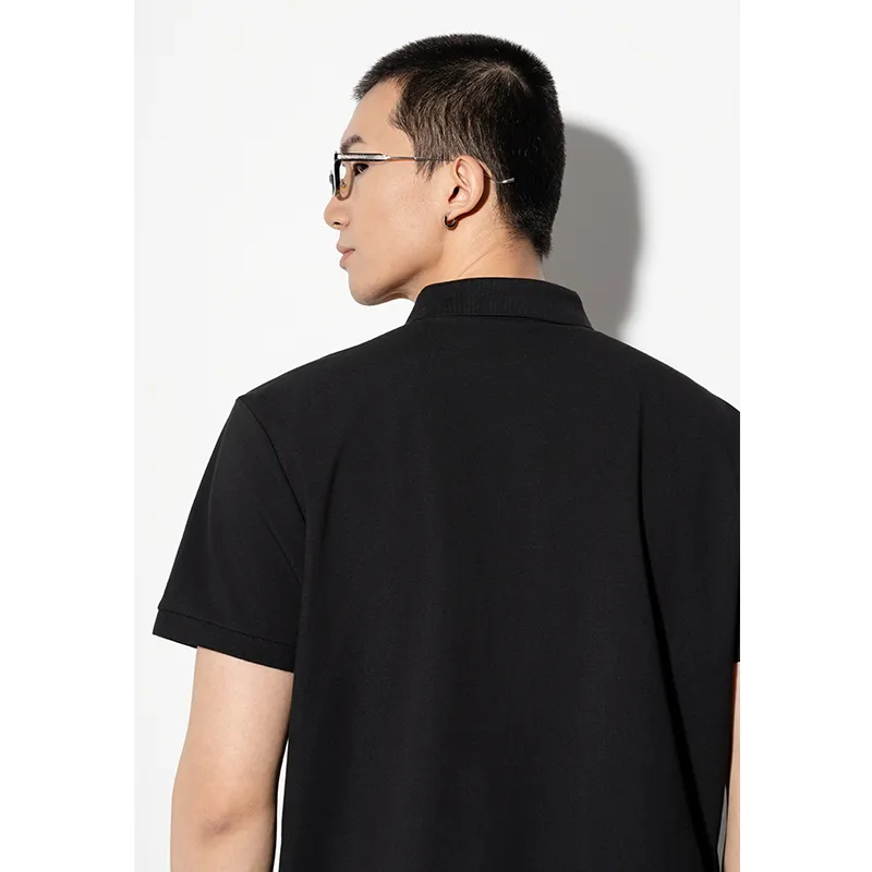 CAISEDI T Shirts Men Black-5