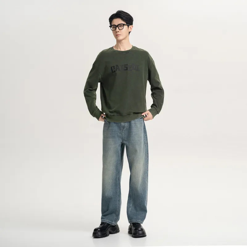 CAISEDI Sweatshirts Men Green-2